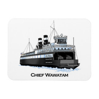 Íman Excelente do ferry-boat Chefe Wawatam quebrando ge