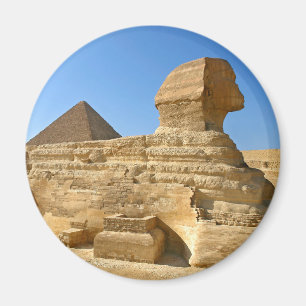 Íman Excelente Esfinge de Giza com a pirâmide Khafre -