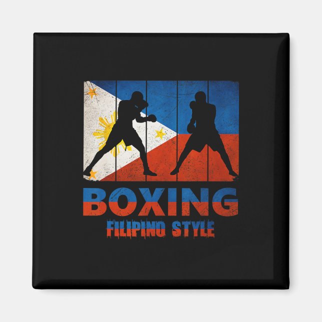 Íman Excelente Filipino Estilo de Vintage Boxing (Frente)