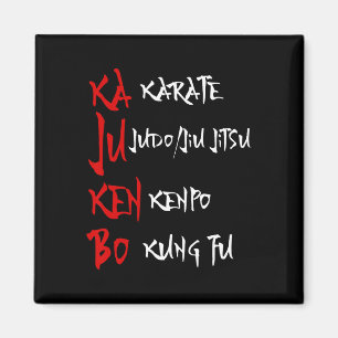 Íman Excelente Kajukenbo Lutando Karate Judo Kenpo Kung