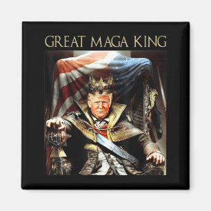 Íman Excelente Mega King EUA Bandeira Orud Ultra Maga T