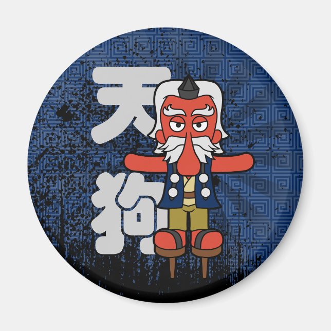 Íman Excelente Tengu Yokai Grunge (Frente)