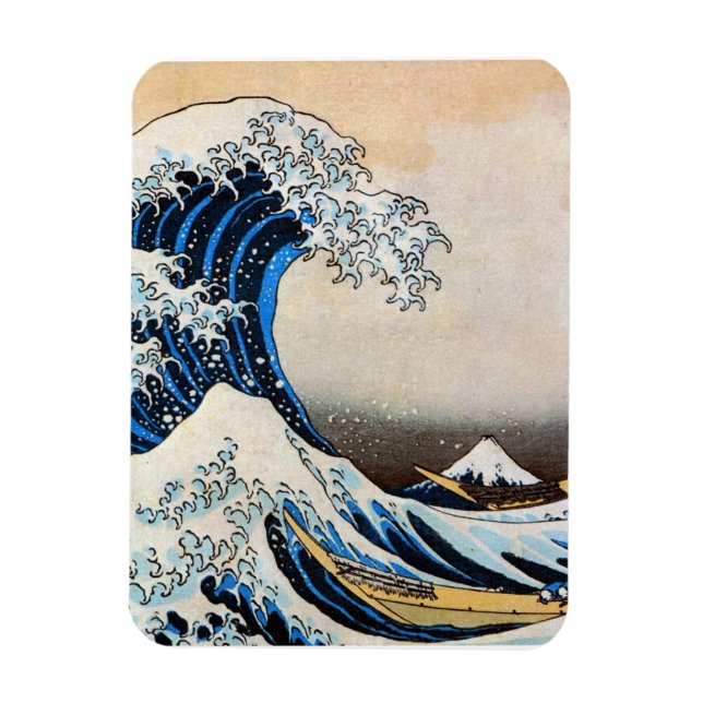 Íman Excelente Wave, Hokusai, Ukiyo-e (Vertical)