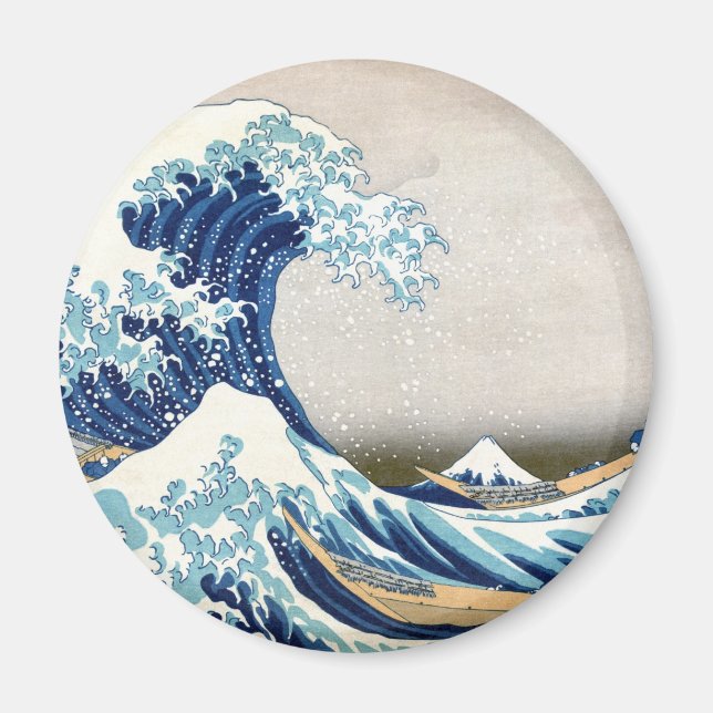 Íman Excelente Wave Off Kanagawa Hokusai Fine Art (Frente)