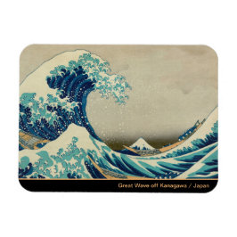 Íman Excelente Wave off Kanagawa & Japonês Art /Japão