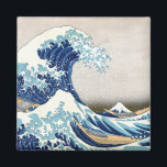 Íman Excelente Wave Off Kanagawa Vintage Fine Japonês<br><div class="desc">Excelente Wave Fine Art 葛 北 斎"神 奈 川 飾 36 Views do Monte Fuji 沖 浪 裏 富 A Onda do Excelente de Kanagawa é um famoso impressão de bloco de madeira do artista japonês Hokusai. Foi publicado em 1832 (Período Edo) como o primeiro na série 36 Views do...</div>