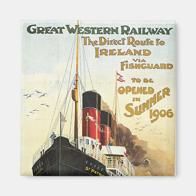 Íman Excelente Western Rail - Para a Irlanda (Frente)