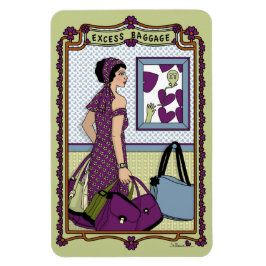 Íman Excesso de Bagagem_Ímã de Geladeira 10x15 cm