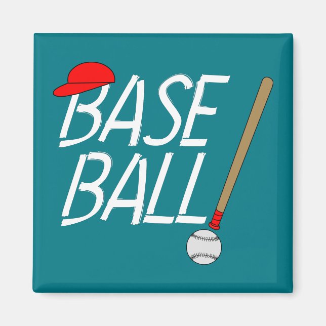 Íman Exclamação de Baseball (Frente)