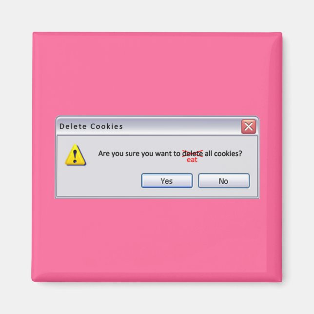 Íman Excluir cookies (Frente)