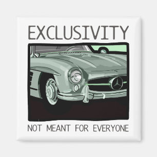 Íman Exclusividade e riqueza - carro velho do clássico