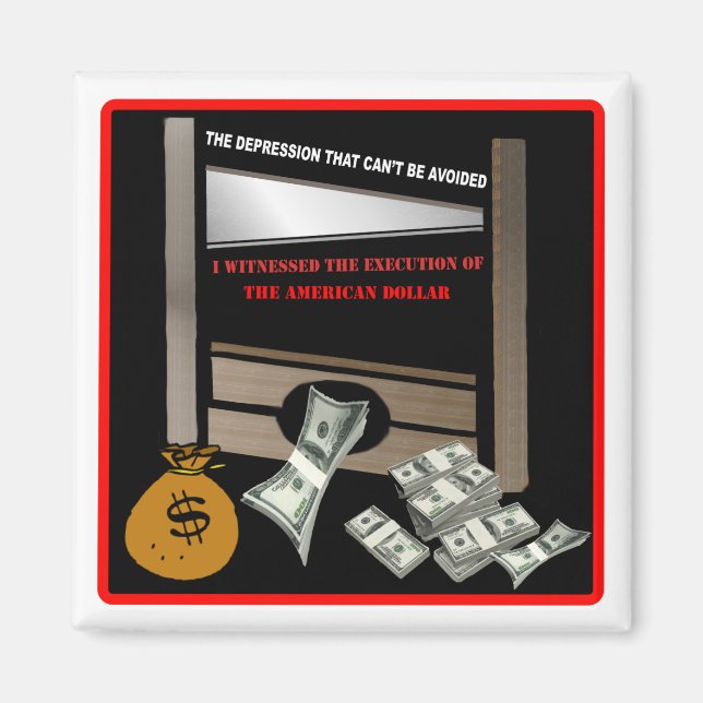 Íman Execução do Magneta Dólar Americano (Frente)