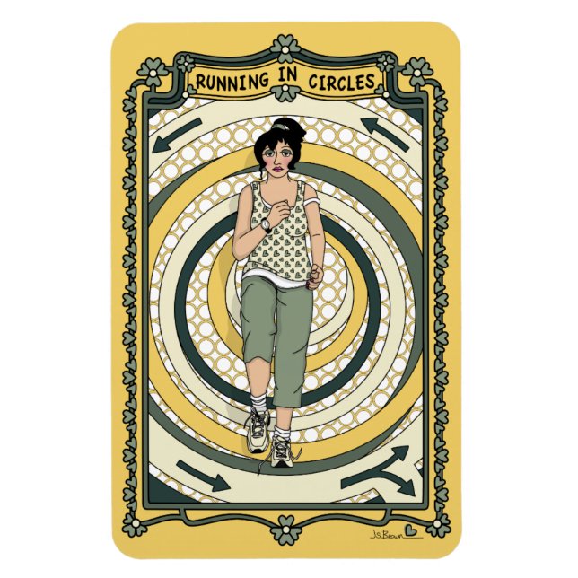 Íman Executando em Circles_C_4x6 Refrigerador (Vertical)