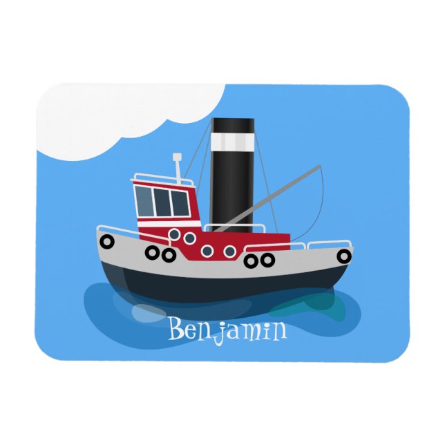 Íman Exemplo de desenho animado de embarcações de arras (Horizontal)