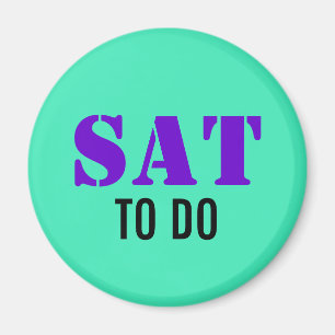 Íman EXEMPLO: SOMENTE COR / mint + texto