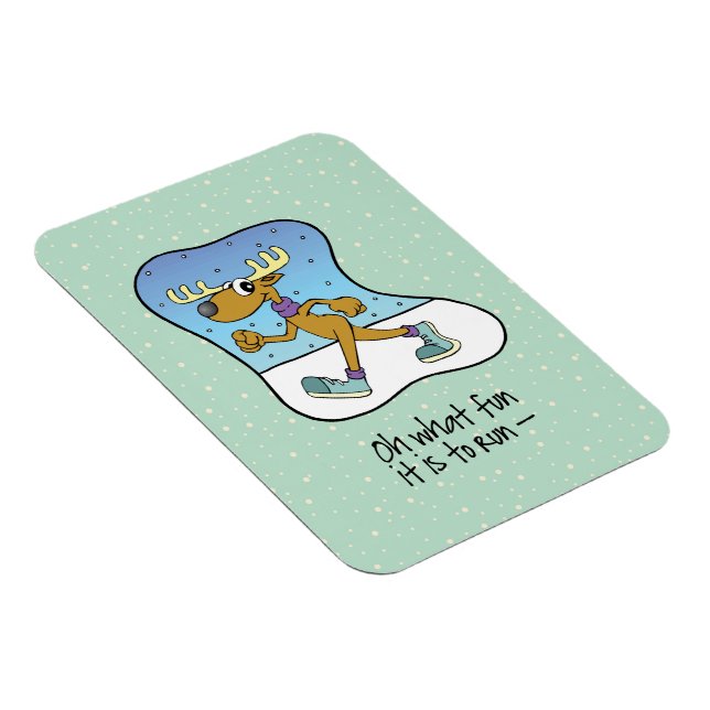 Íman Exercício Corrente de Reindeer Natal (Lado Direito)