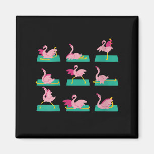 Íman Exercício de Meditação Flamingo Yoga Poses