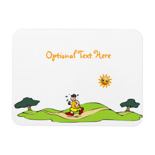 Íman Exercício de Verão Engraçado Magnete Flexível