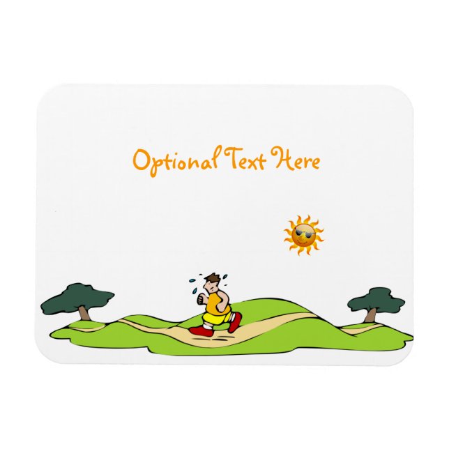 Íman Exercício de Verão Engraçado Magnete Flexível (Horizontal)