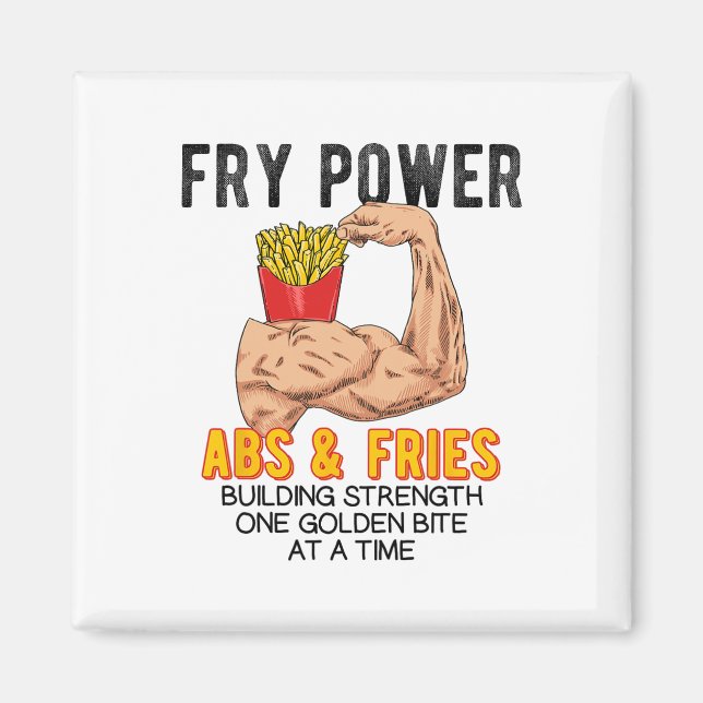 Íman Exercício engraçado de Abdômen Batata Frita Constr (Frente)