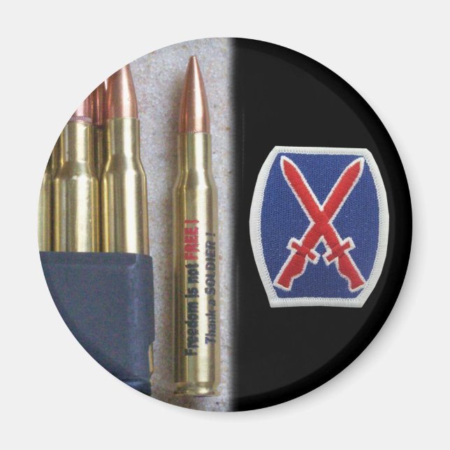 Íman exército 10.ª montanha div iraq nam vet vfw Magnet (Frente)