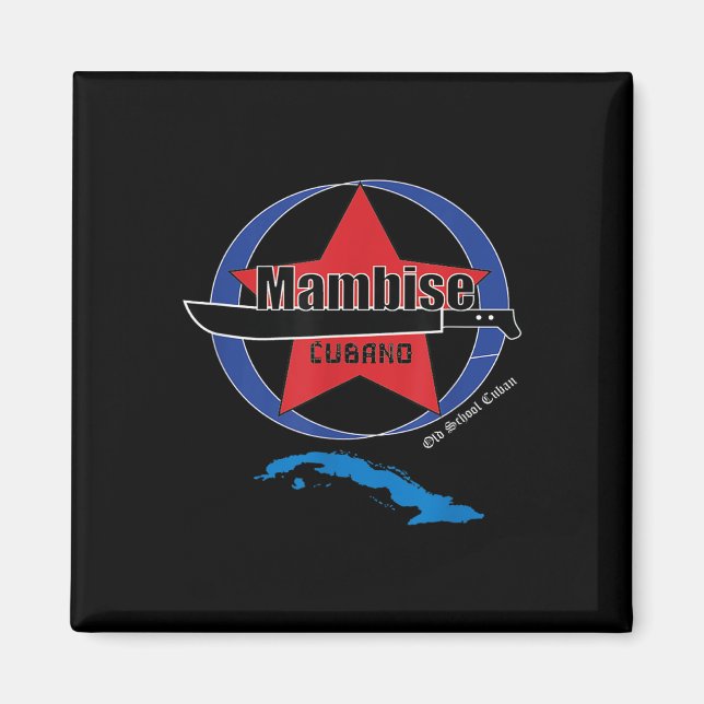Íman Exército cubano Machete Cuba Libre Guerra Indígena (Frente)