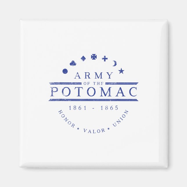 Íman Exército Da União Da Guerra Civil De Potomac (Frente)