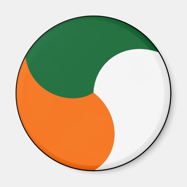 Íman Exército militar - Símbolo da bandeira da Irlanda (Frente)