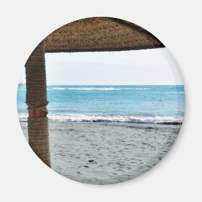 Íman Exibição em Praia em Parasol (Frente)