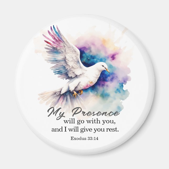 Íman Êxodo 33:14 Minha presença vai com você Bíblia (Frente)