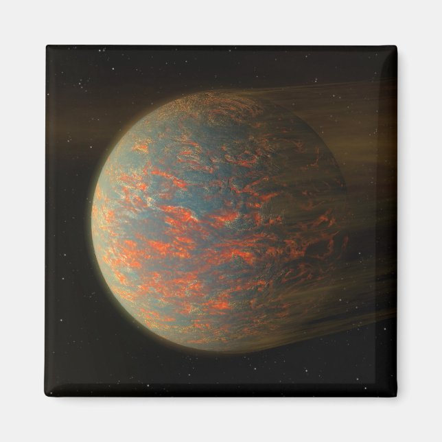 Íman Exoplaneta 55 Cani E E Sua Superfície Molena (Frente)