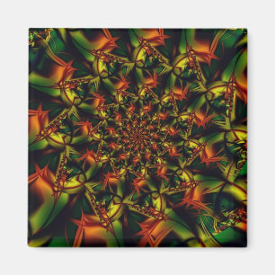 Íman Exótico Arte frontal verde e amarela