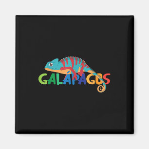 Íman Exótico Camaleão Colorido das Ilhas Galápagos