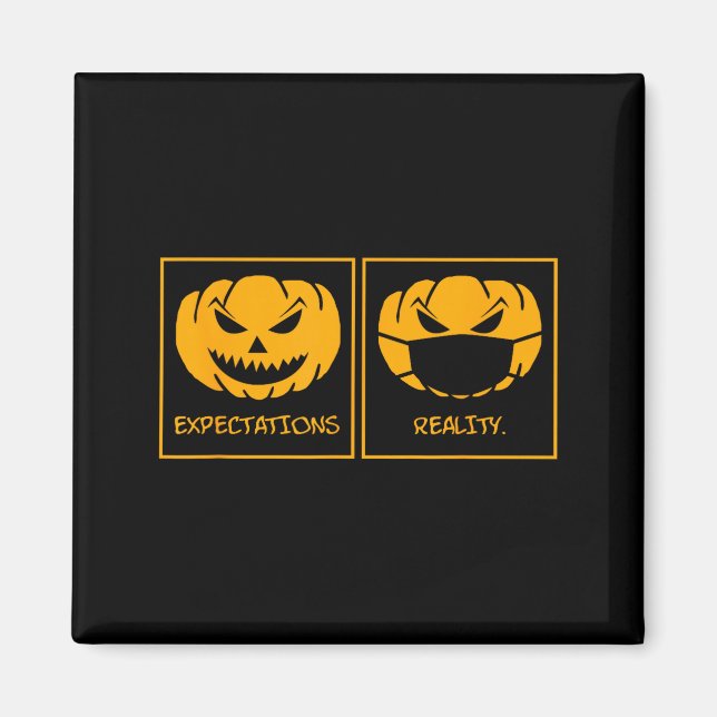 Íman Expectativas realidade jack o lantern abóbora rost (Frente)