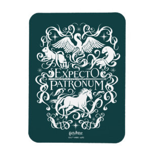 Íman Expecto Patronum Filigree Graphic