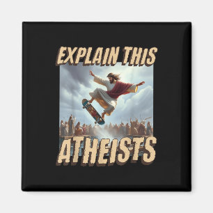 Íman Explique Este Ateus Engraçado Meme Jesus Skateboar