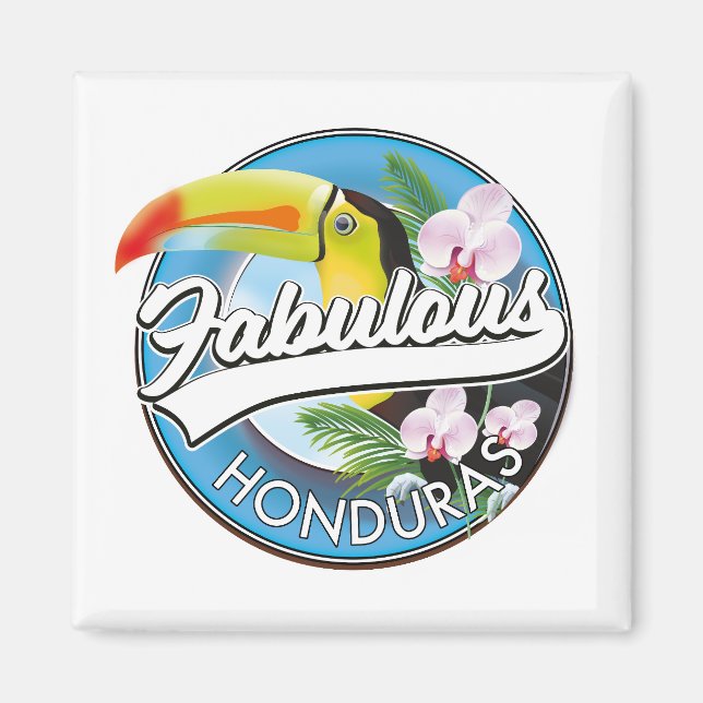 Íman Explore logotipo fabuloso de Honduras  (Frente)