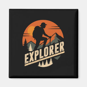 Íman Explore Mais Montanhas de Trekking Camping Diverti