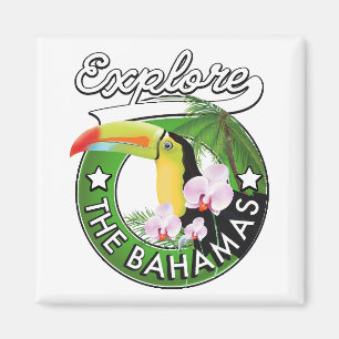 Íman Explore o logotipo das Bahamas
