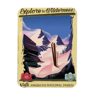 Íman Explore o pôster vintage da selvageria!