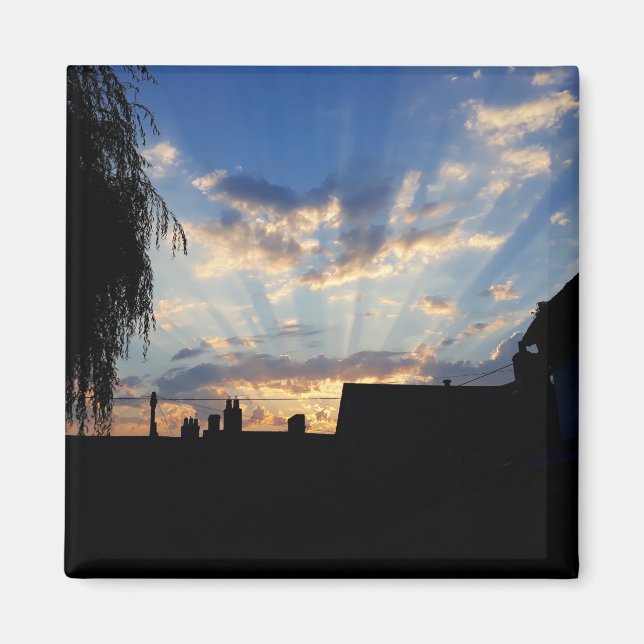 Íman Explosão solar no pôr do sol (Frente)