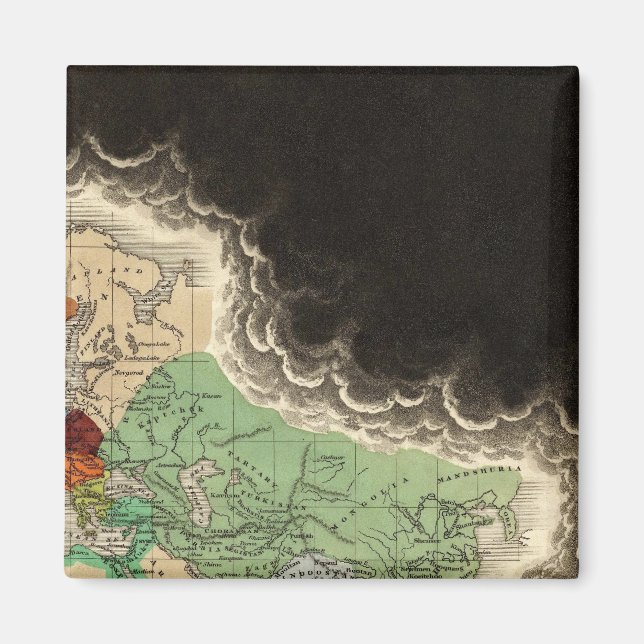 Íman Exposição do Império de Kublai Khan 1294 AD (Frente)