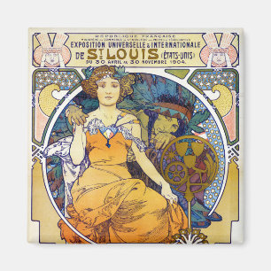 Íman Exposição Louis, Mucha
