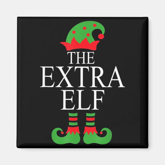 Íman Extra Elf Family Matching Christmas Group Pajama M (Frente)
