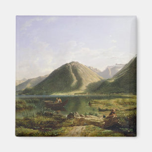 Íman Extremidade do lago Genebra, 1835 (óleo em canvas