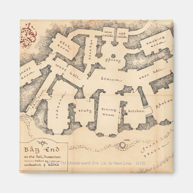 Íman Extremidade do saco (Frente)