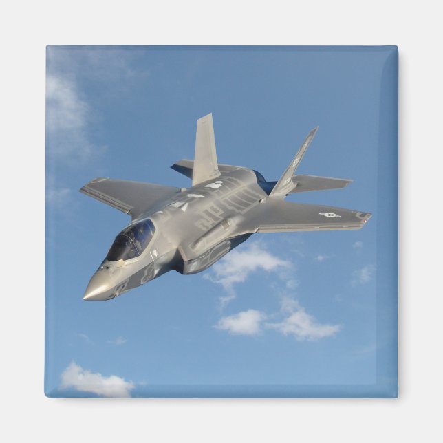Íman F-35 Relâmpago II Pantera Jato no Céu (Frente)