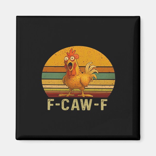Íman F-Caw-F Chicken Essential Vintage Graphic (Frente)