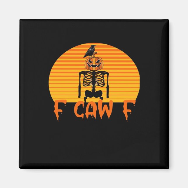 Íman F-Caw-F Corvo Clássico Estético Casual (Frente)