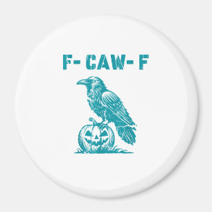 Íman F-Caw-F Corvo Engraçado Gótico Retro Clássico